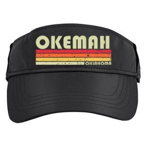 Okemah Ok Oklahoma Funny City Home Roots Adult Drive Performance Visor