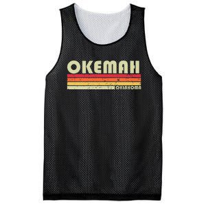 Okemah Ok Oklahoma Funny City Home Roots Mesh Reversible Basketball Jersey Tank