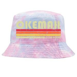 Okemah Ok Oklahoma Funny City Home Roots Tie-Dyed Bucket Hat