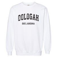 Oologah Oklahoma OK Vintage Athletic Sports Design Garment-Dyed Sweatshirt