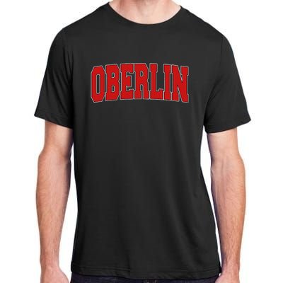 Oberlin Oh Ohio Varsity Style Usa Adult ChromaSoft Performance T-Shirt