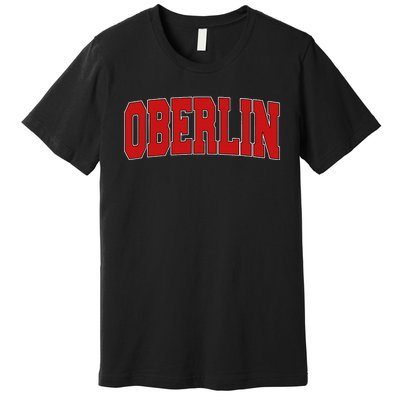 Oberlin Oh Ohio Varsity Style Usa Premium T-Shirt