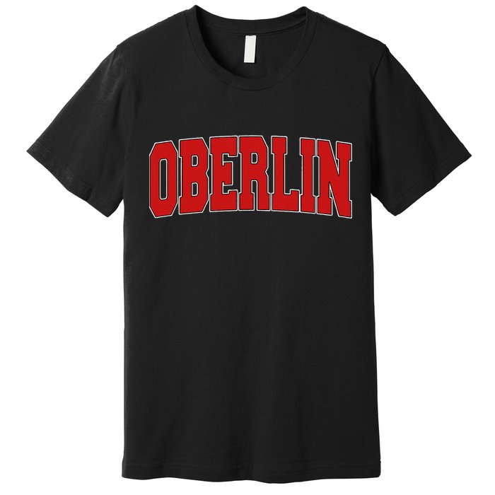 Oberlin Oh Ohio Varsity Style Usa Premium T-Shirt