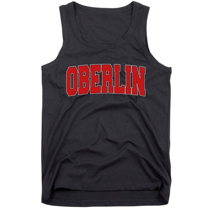 Oberlin Oh Ohio Varsity Style Usa Tank Top