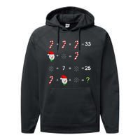 Order Of Operations Quiz Funny Math Teacher Christmas Gift Performance Fleece Hoodie