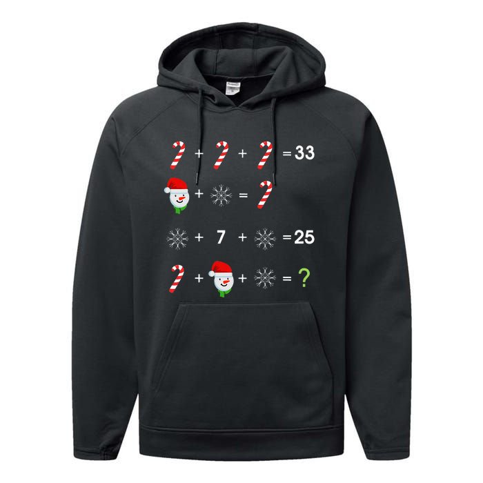 Order Of Operations Quiz Funny Math Teacher Christmas Gift Performance Fleece Hoodie