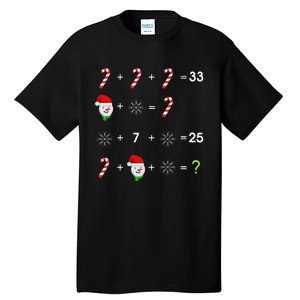 Order Of Operations Quiz Funny Math Teacher Christmas Gift Tall T-Shirt