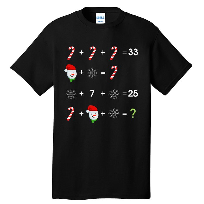 Order Of Operations Quiz Funny Math Teacher Christmas Gift Tall T-Shirt