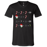 Order Of Operations Quiz Funny Math Teacher Christmas Gift V-Neck T-Shirt