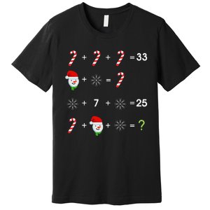 Order Of Operations Quiz Funny Math Teacher Christmas Gift Premium T-Shirt