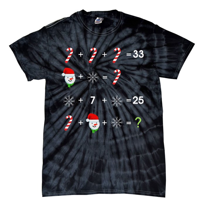 Order Of Operations Quiz Funny Math Teacher Christmas Gift Tie-Dye T-Shirt