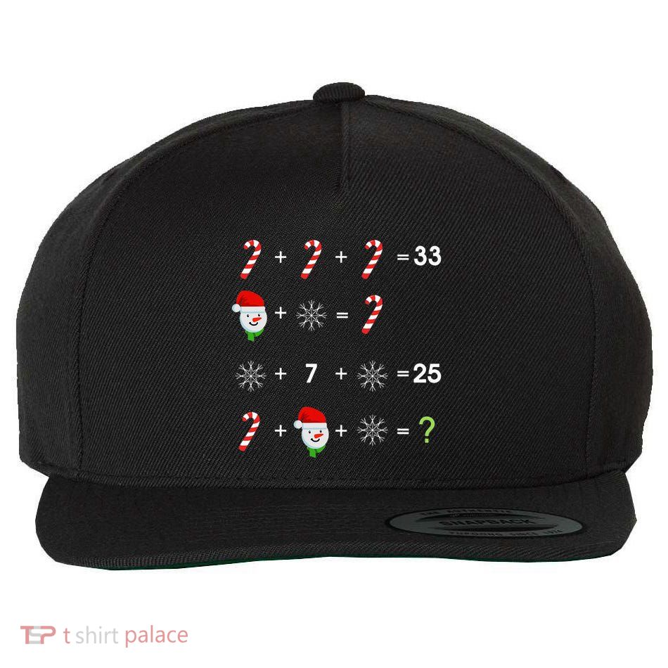 Order Of Operations Quiz Funny Math Teacher Christmas Gift Wool Snapback Cap