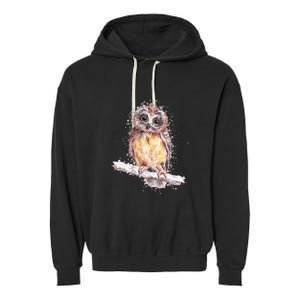 Owl Owl Owl Lover Tee Owl Gift Owl Garment-Dyed Fleece Hoodie