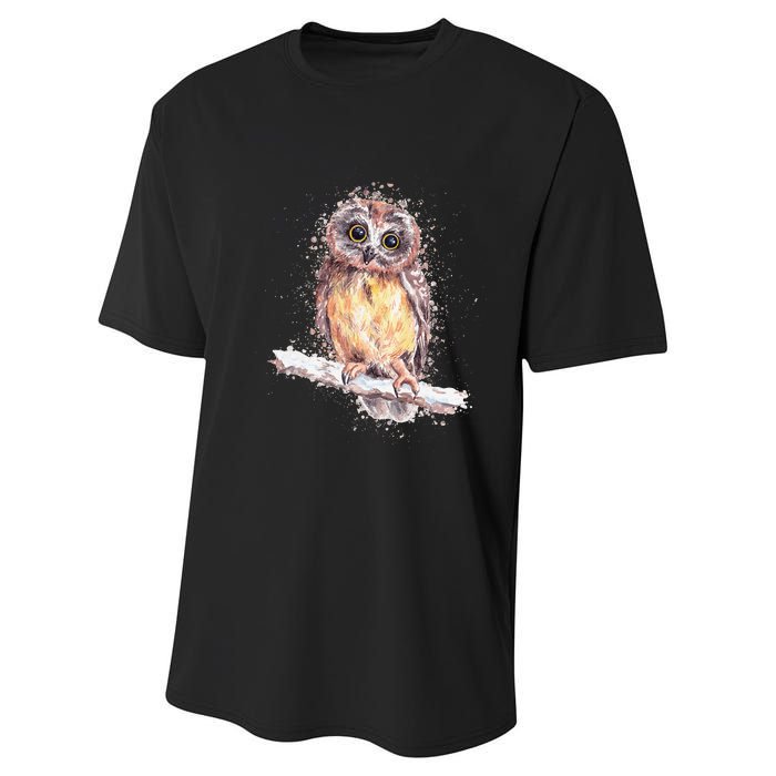 Owl Owl Owl Lover Tee Owl Gift Owl Performance Sprint T-Shirt