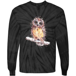 Owl Owl Owl Lover Tee Owl Gift Owl Tie-Dye Long Sleeve Shirt