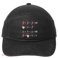 Order of Operations Quiz Funny Math Teacher Christmas Gift 7-Panel Snapback Hat
