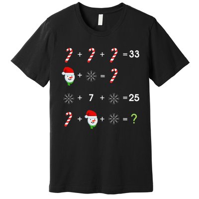 Order of Operations Quiz Funny Math Teacher Christmas Gift Premium T-Shirt