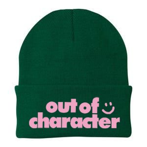 Outofcharacter Out Of Character Gender Reveal Knit Cap Winter Beanie