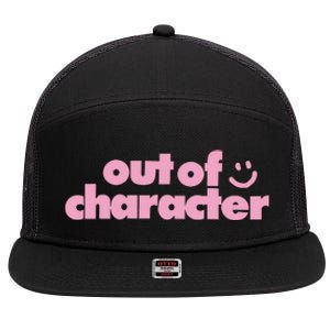 Outofcharacter Out Of Character Gender Reveal 7 Panel Mesh Trucker Snapback Hat