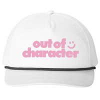 Outofcharacter Out Of Character Gender Reveal Snapback Five-Panel Rope Hat