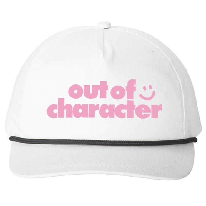 Outofcharacter Out Of Character Gender Reveal Snapback Five-Panel Rope Hat