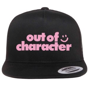 Outofcharacter Out Of Character Gender Reveal Flat Bill Trucker Hat