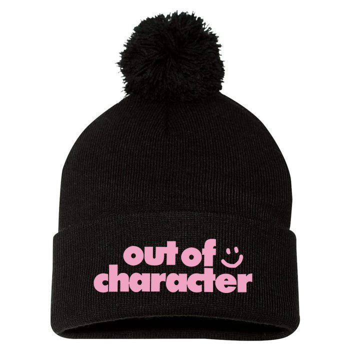 Outofcharacter Out Of Character Gender Reveal Pom Pom 12in Knit Beanie