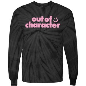 Outofcharacter Out Of Character Gender Reveal Tie-Dye Long Sleeve Shirt