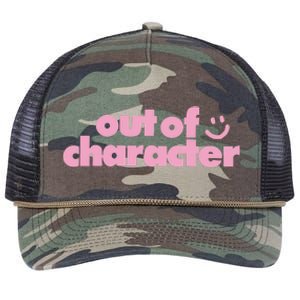 Outofcharacter Out Of Character Gender Reveal Retro Rope Trucker Hat Cap