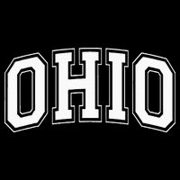Ohio Oh Ohioan White Text Drawstring Bag