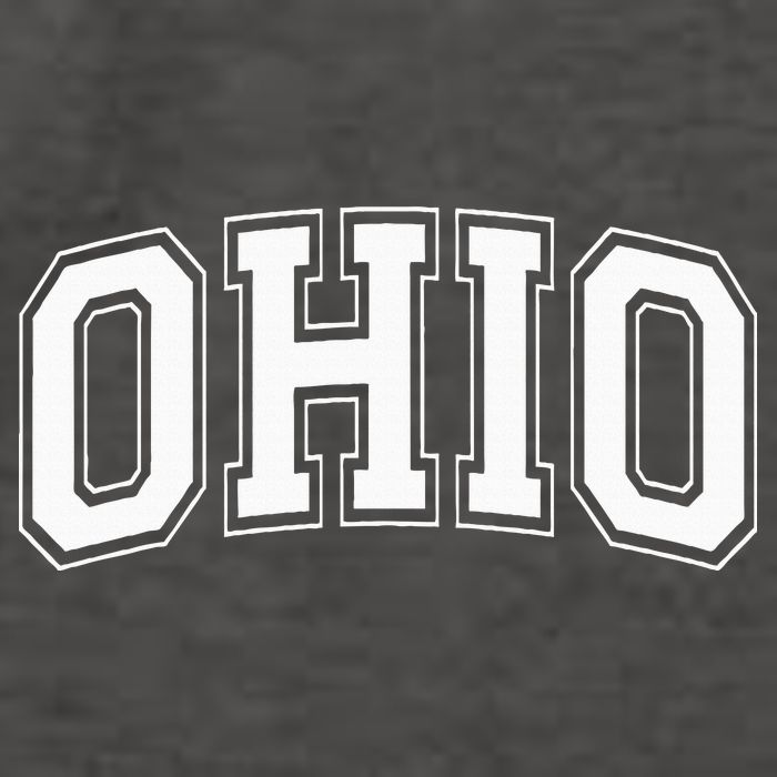 Ohio Oh Ohioan White Text Vector Backpack