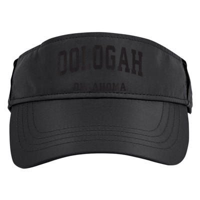 Oologah Oklahoma OK Vintage Athletic Sports Design Adult Drive Performance Visor