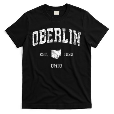 Oberlin Ohio Oh Vintage Athletic Sports Design T-Shirt