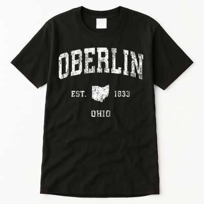 Oberlin Ohio Oh Vintage Athletic Sports Design Tall T-Shirt