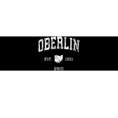 Oberlin Ohio Oh Vintage Athletic Sports Design Bumper Sticker