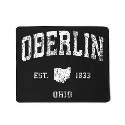 Oberlin Ohio Oh Vintage Athletic Sports Design Mousepad