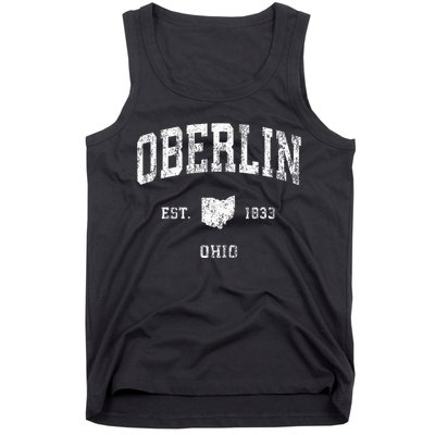 Oberlin Ohio Oh Vintage Athletic Sports Design Tank Top