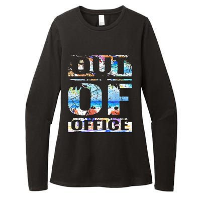 Out Of Office Vacation and Retirement Womens CVC Long Sleeve Shirt