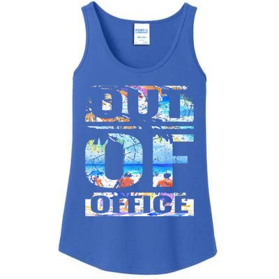 Out Of Office Vacation and Retirement Ladies Essential Tank