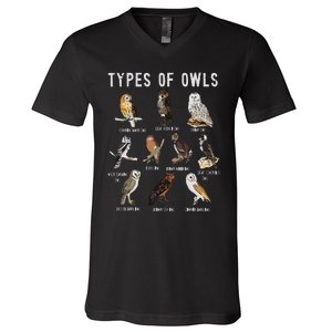 Owl Owl Owl Lover Tee Owl Gift Owl V-Neck T-Shirt