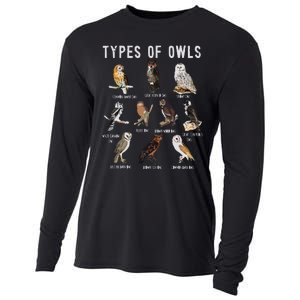 Owl Owl Owl Lover Tee Owl Gift Owl Cooling Performance Long Sleeve Crew