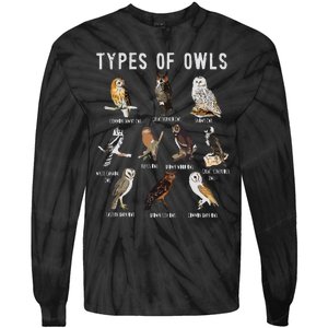 Owl Owl Owl Lover Tee Owl Gift Owl Tie-Dye Long Sleeve Shirt