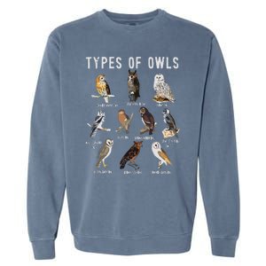 Owl Owl Owl Lover Tee Owl Gift Owl Garment-Dyed Sweatshirt