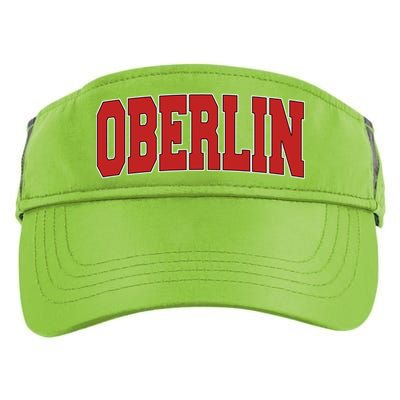 Oberlin Oh Ohio Varsity Style Usa Vintage Sports Gift Adult Drive Performance Visor