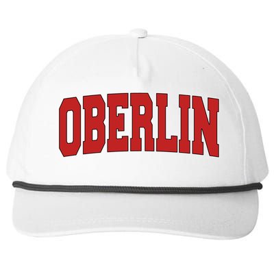 Oberlin Oh Ohio Varsity Style Usa Vintage Sports Gift Snapback Five-Panel Rope Hat