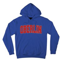 Oberlin Oh Ohio Varsity Style Usa Vintage Sports Gift Hoodie