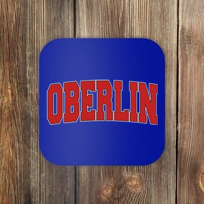 Oberlin Oh Ohio Varsity Style Usa Vintage Sports Gift Coaster