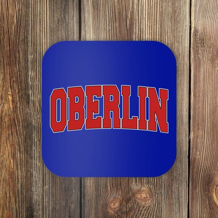 Oberlin Oh Ohio Varsity Style Usa Vintage Sports Gift Coaster