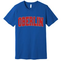 Oberlin Oh Ohio Varsity Style Usa Vintage Sports Gift Premium T-Shirt