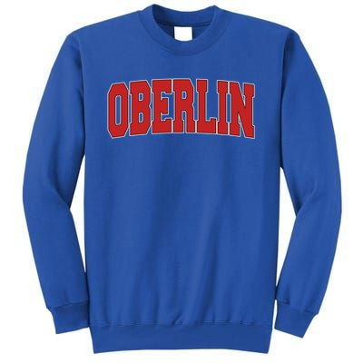 Oberlin Oh Ohio Varsity Style Usa Vintage Sports Gift Tall Sweatshirt